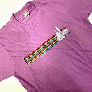 VTG 80's Washington D.C. Monuments Single Stitch T Shirt Purple Adult Medium USA